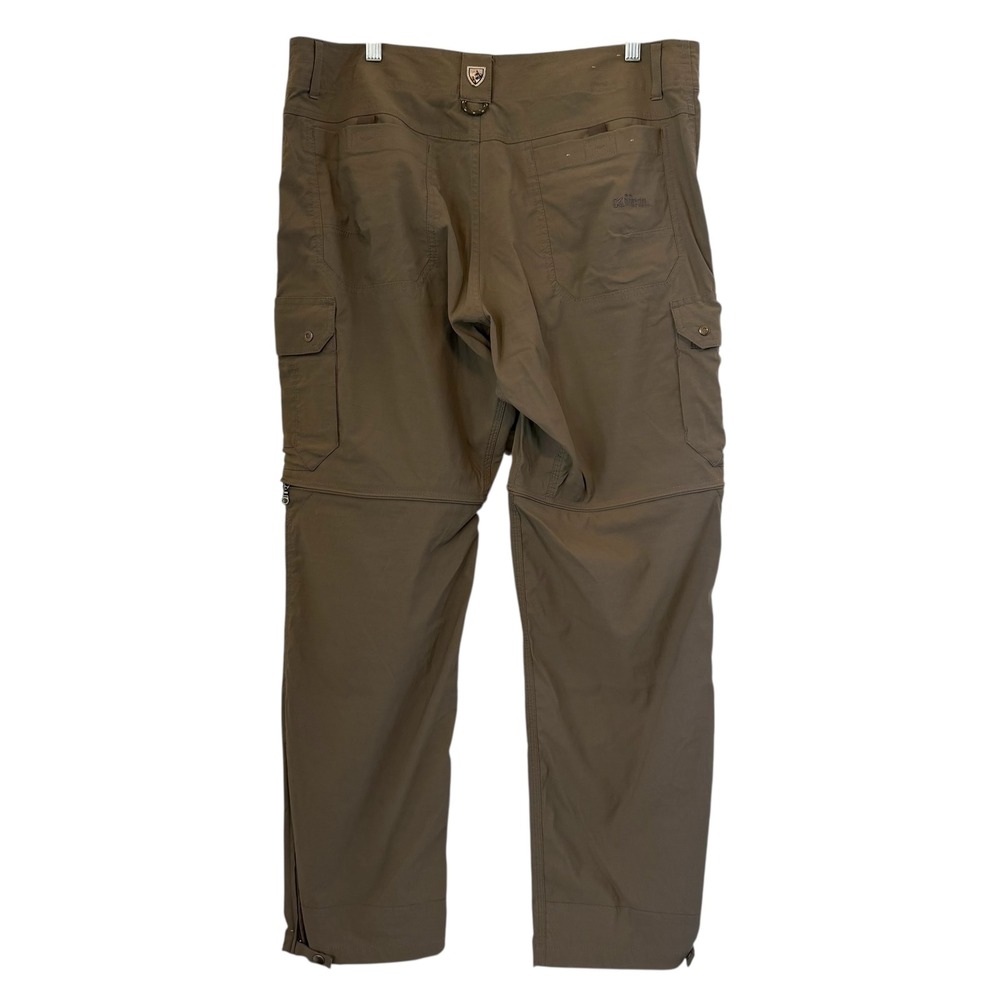 KUHL Renegade Convertible Pants Zip Off‎ Cargo Khaki Men 36x30 Stealth 2138 READ